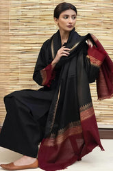 KP555-WINTER 3PC Dhanak suit with Embroidered Shawll